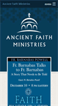 Mobile Screenshot of ancientfaith.com