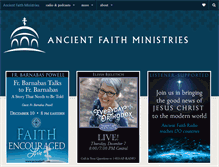 Tablet Screenshot of ancientfaith.com